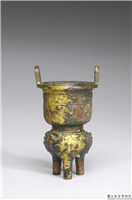 鎏金兽面纹甗,明以後,青铜,礼器