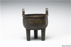 嵌银丝兽面纹鼎,不详,青铜,礼器