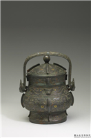 嵌金银兽面纹卣,不详,青铜,礼器