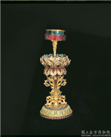 清 铜镀金嵌假钻八吉祥-伞盖,清,镀金,法器