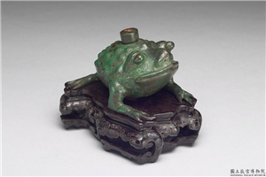明 蟾蜍砚滴,明,金属,文房,水器