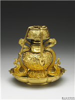 清 镀金长寿宝瓶,清,金属,陈设、法器