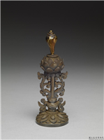 清 银镀金八宝（之一）,清,金属,法器