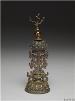 清 银镀金八宝（之三）,清,金属,法器