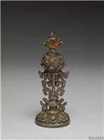 清 银镀金八宝（之四）,清,金属,法器