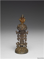 清 银镀金八宝（之八）,清,金属,法器