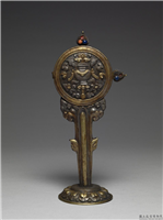 清 银八宝（之一）,清,金属,法器