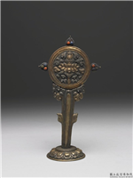 清 银八宝（之五）,清,金属,法器