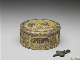 瑞士 约1785年 雕金音乐鼻烟盒,约西元1785年,金属,陈设,盛装器