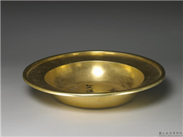 清 光绪 银镀金盆,清 光绪,金属,盛装器
