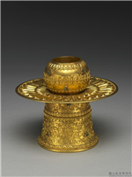 清 金碗托,清,金属,法器