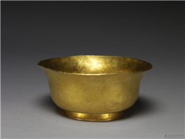 清 同治 金碗,清 穆宗,金属,法器
