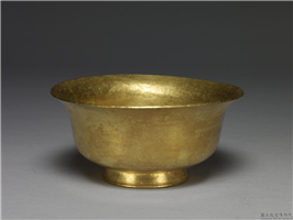 清 同治 金碗,清 穆宗,金属,法器