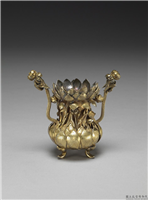 清 鎏金香炉,清,金属,陈设