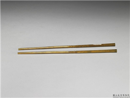 清 嘉庆 金箸,清 嘉庆,金,香具