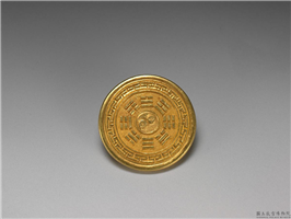 金八卦钱,时代不详,金,货币