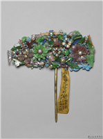 清 同治 菊花簪,清 同治,玉石珠宝,服饰佩饰