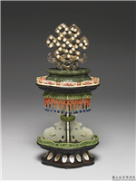 嵌珠八宝（盘长）,清,金属,法器