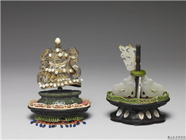 嵌珠八宝（宝伞）,清,金属,法器