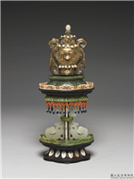 嵌珠八宝（宝瓶）,清,金属,法器