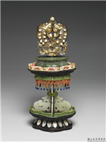 嵌珠八宝（双鱼）,清,金属,法器