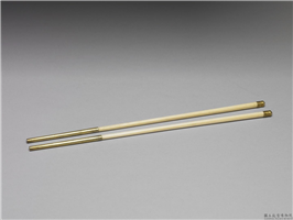 清 镶金牙箸,清,金属,食器