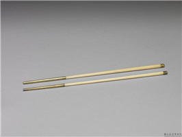 清 镶金牙箸,清,金属,食器