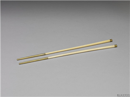 清 镶金牙箸,清,金属,食器