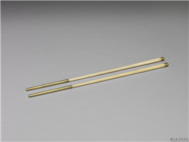 清 镶金牙箸,清,金属,食器
