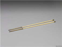 清 镶金牙箸,清,金属,食器