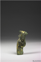 汉 铜鎏金兽首,汉,青铜,嵌饰器