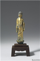 明 佛立像,明,铜,陈设