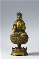 明 菩萨坐像,明,铜,陈设