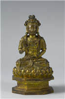 明 菩萨坐像,明,铜,陈设