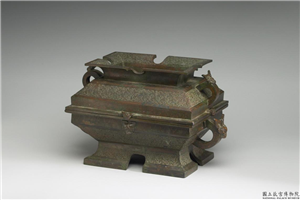 仿春秋 嵌异金属蟠虺纹簠,不详,青铜,礼器
