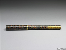 明 嘉靖 「镂管骈珍」彩漆云龙笔,明嘉靖,竹,文具文玩