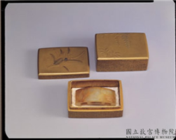 清 花卉莳绘小方盒,清,漆,