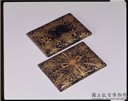 清 包袱莳绘方盒,清,漆,
