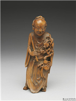 清 竹雕八仙（韩湘子）,清,竹,陈设
