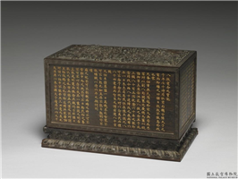 清 乾隆 云龙纹长方木匣,清 高宗,木,盛装器
