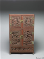 清 剔红职贡图小柜,清,漆,家具