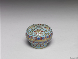 清 铜胎珐琅花卉纹盒,清,,香具