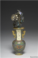 清 乾隆 铜胎掐丝珐琅瓶（五供）,清 乾隆,,香具