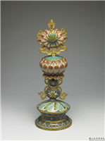 清 掐丝珐琅八吉祥（莲花）,清,铜,陈设、法器