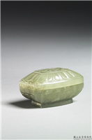 清 青玉长方形小盒,清,玉石,香具/盛装器