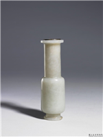 清 青玉光素小瓶,清,玉石,香具/盛装器