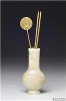 清 青玉兽面小瓶,清,玉石,香具/盛装器