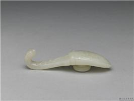 清 白玉带扣,清 西元1644-1911年,玉石珠宝,服饰佩饰