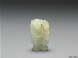 清 玉童子,清 西元1644-1911年,玉石珠宝,服饰佩饰