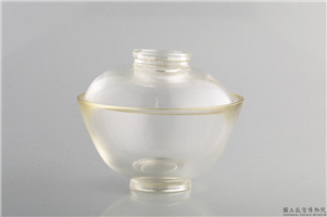 清 水晶盖碗,,水晶,盛装器